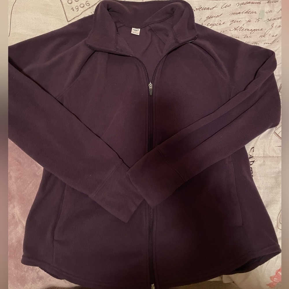 Purple zip up